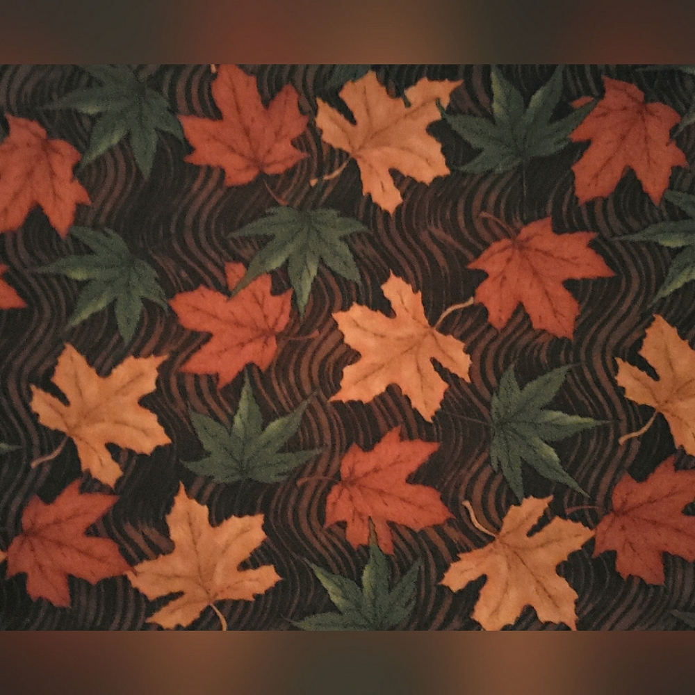 Harvest Roosters Leaves, By South Sea Imports, Approx 76" x 44", New